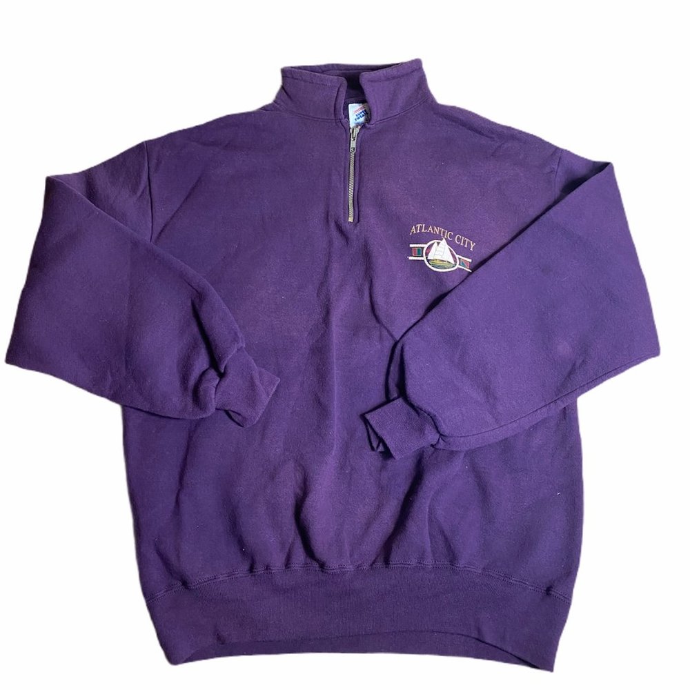 Atlantic City Vintage Jerzees Quarter Zip